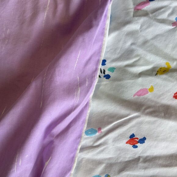 Ken‎ Done Duvet Doona Cover 80s 90s Queen Size Parrots & Fish Colorful Tropical - Picture 8 of 14